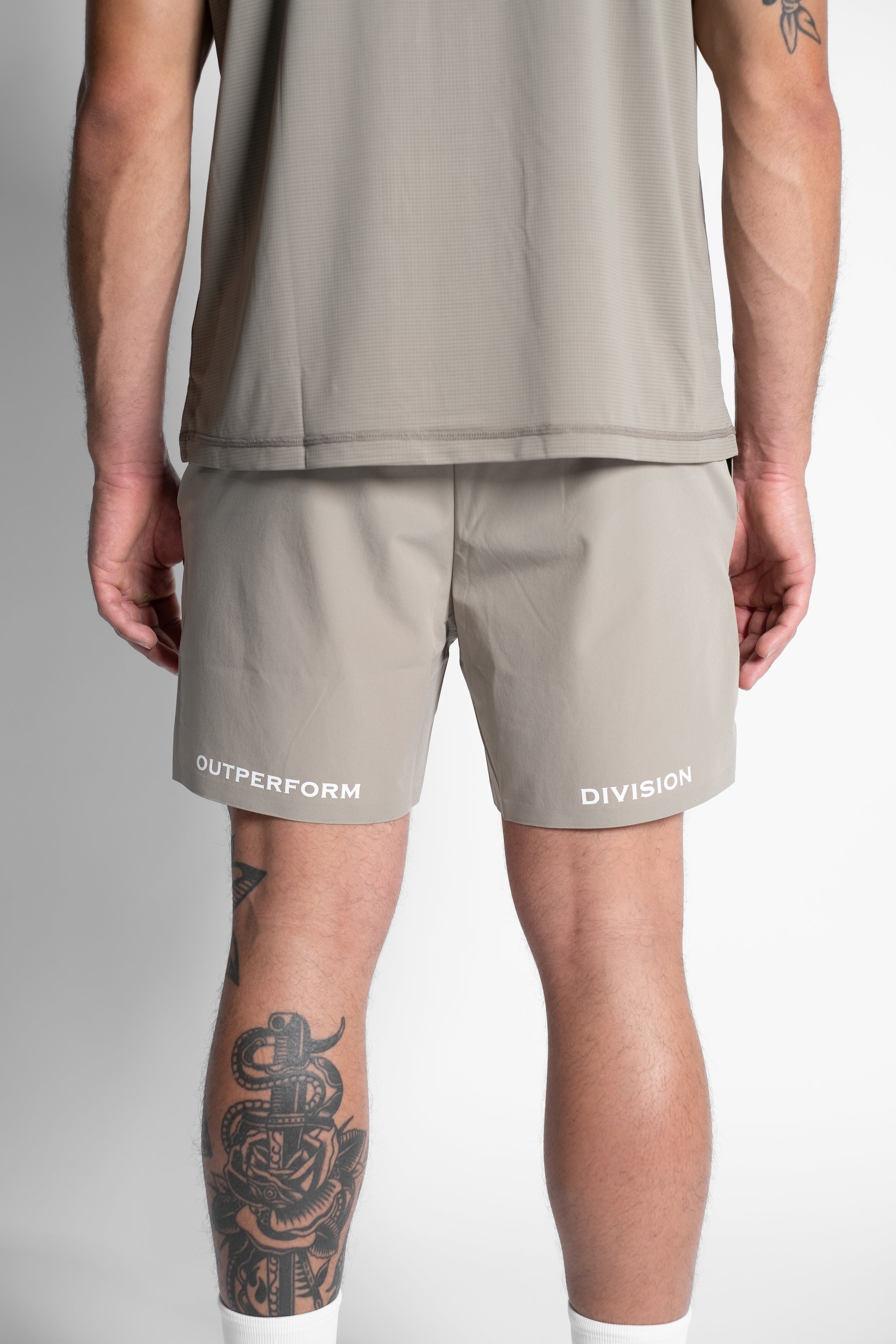 OUTPERFORM™ Training Shorts "OP DIVISION" - STONE
